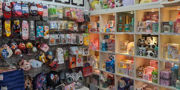 A shop selling Japanese gifts