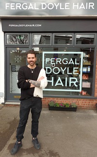 Fergal Doyle outside Fergal Doyle Hair