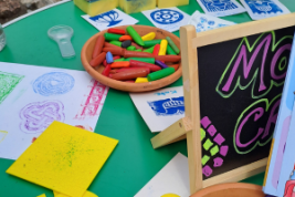 Colourful crafting.