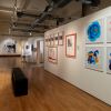Photo of the gallery space showing some of the artwork in the Lost Paintings: A Prelude to Return exhibition.