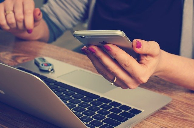Woman with laptop
