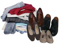 Textiles and shoes for recycling