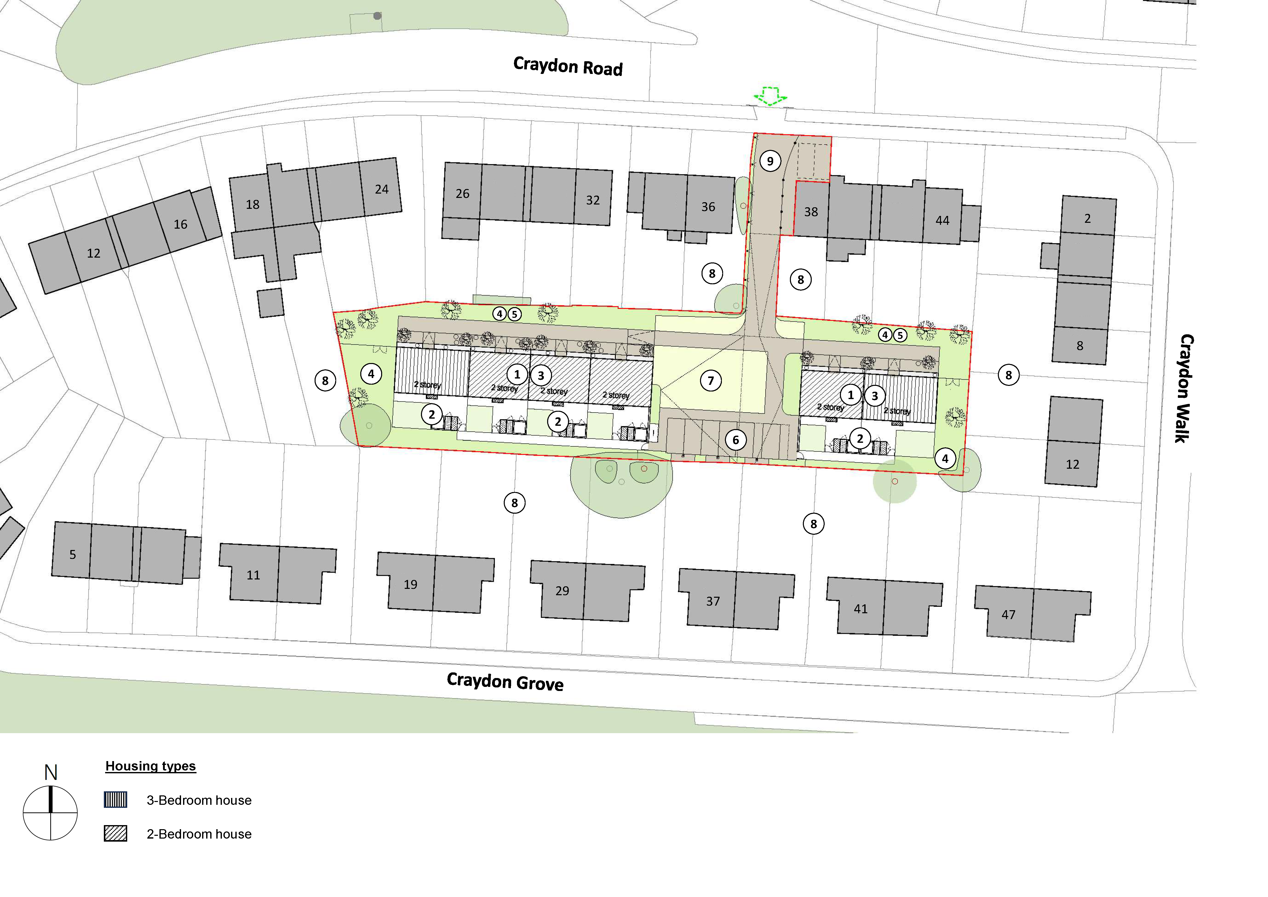 Proposed site plan