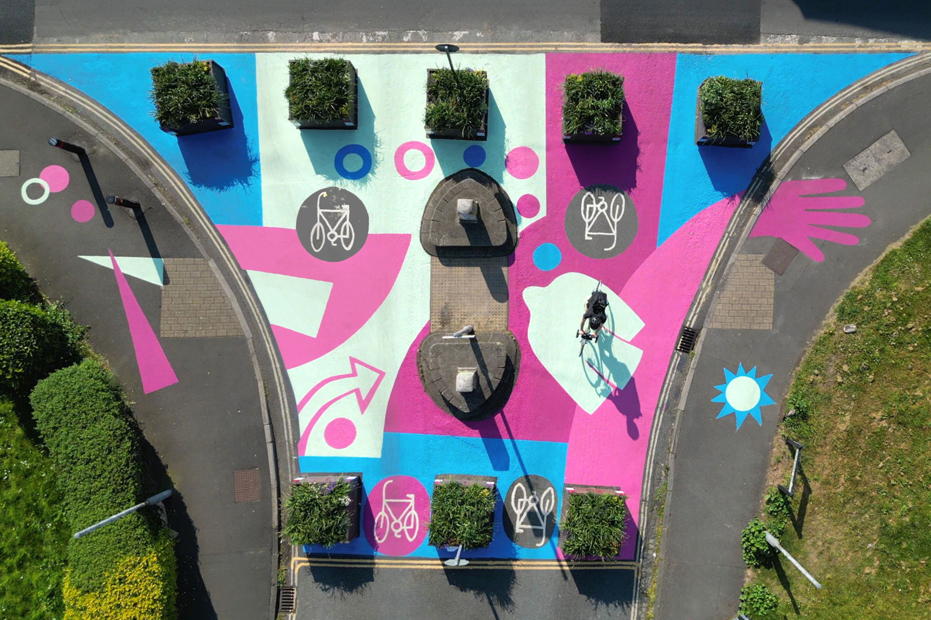 Beaufort Road Parklet - Molly Hawkins artwork