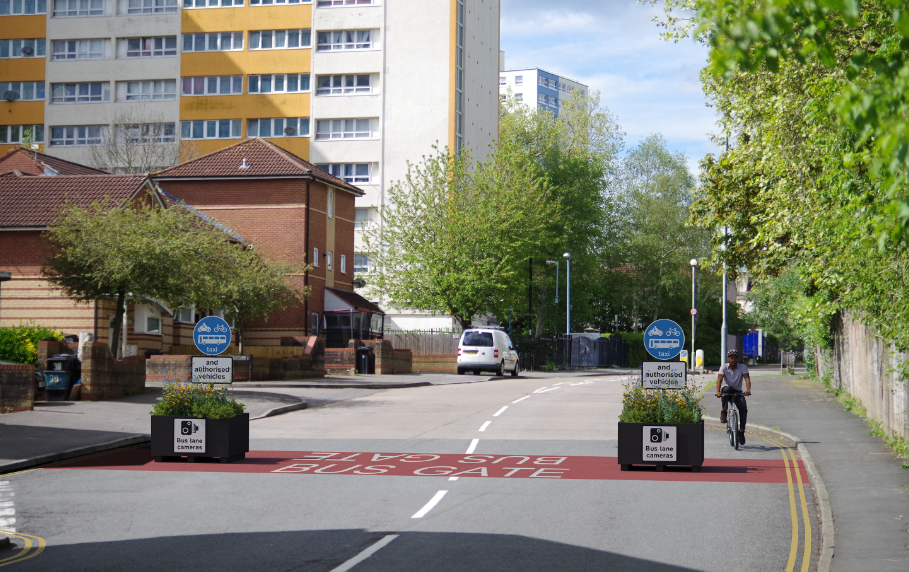 Marsh Lane bus gate