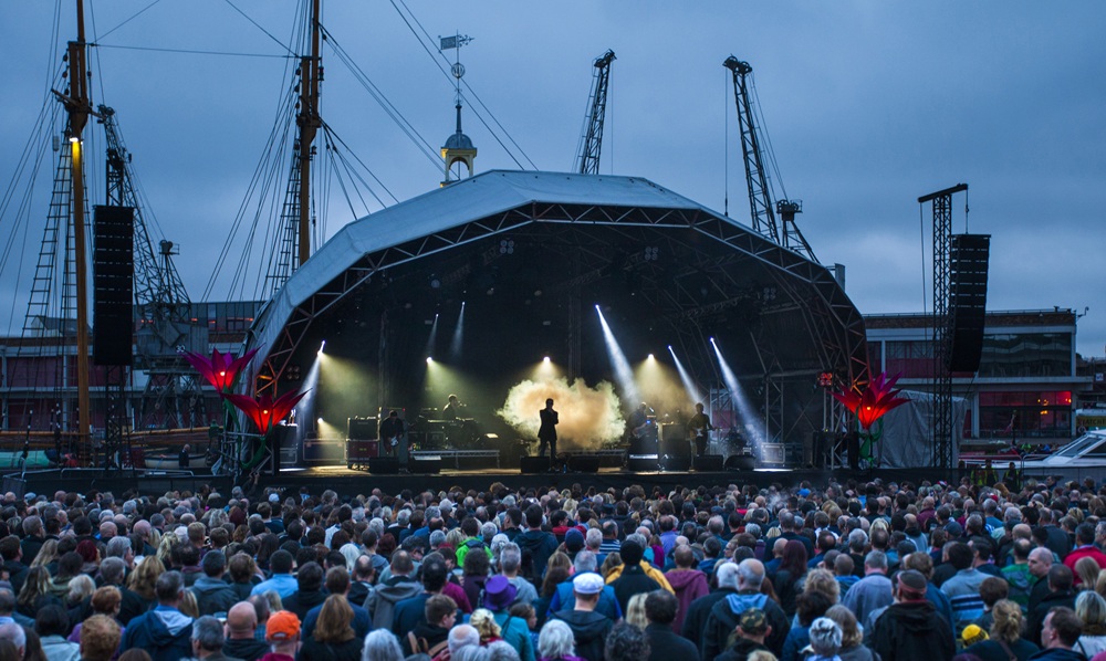 Photo of Bristol Harbour Festival night stage