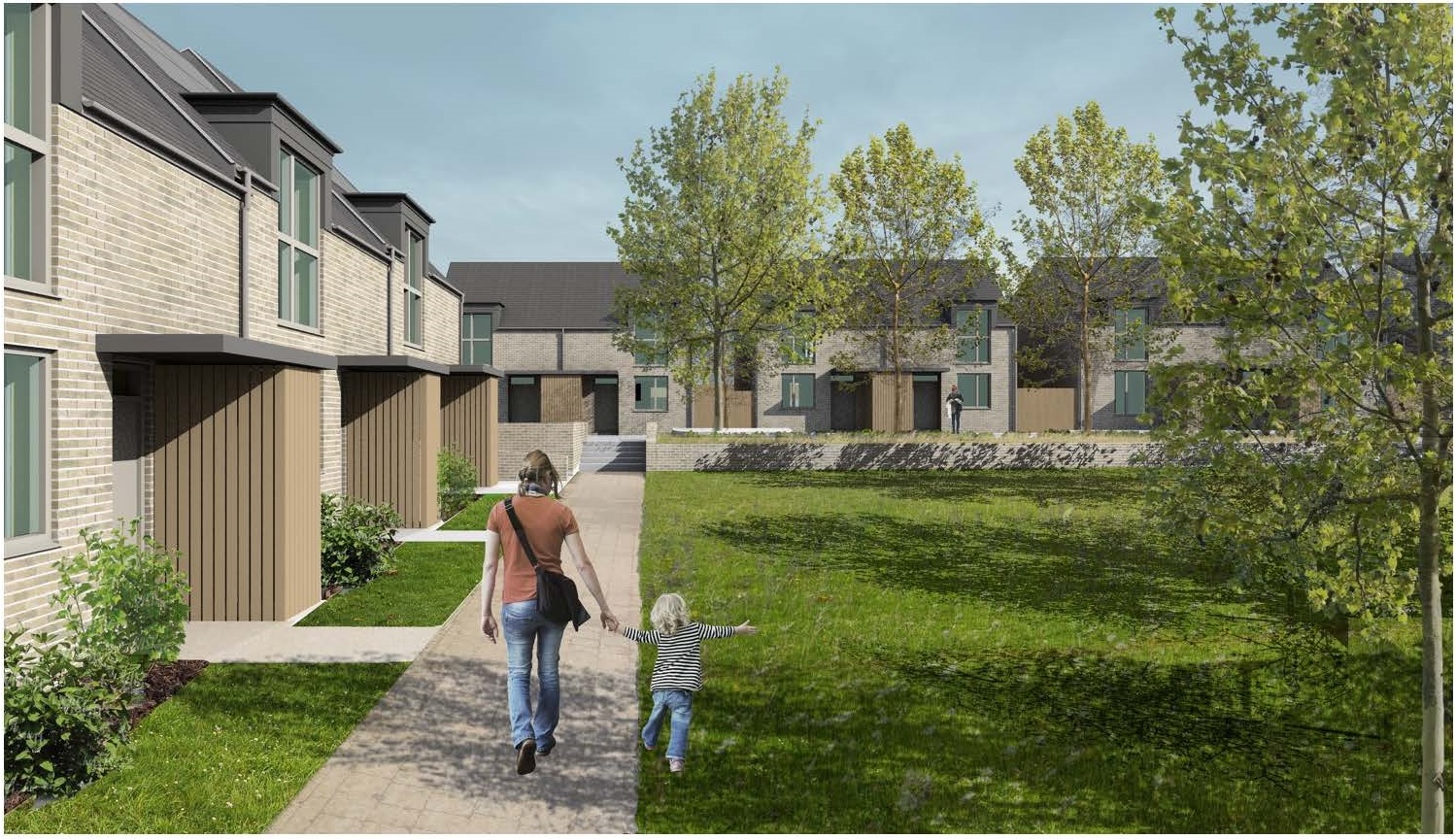 New homes, improved footpath and central green space