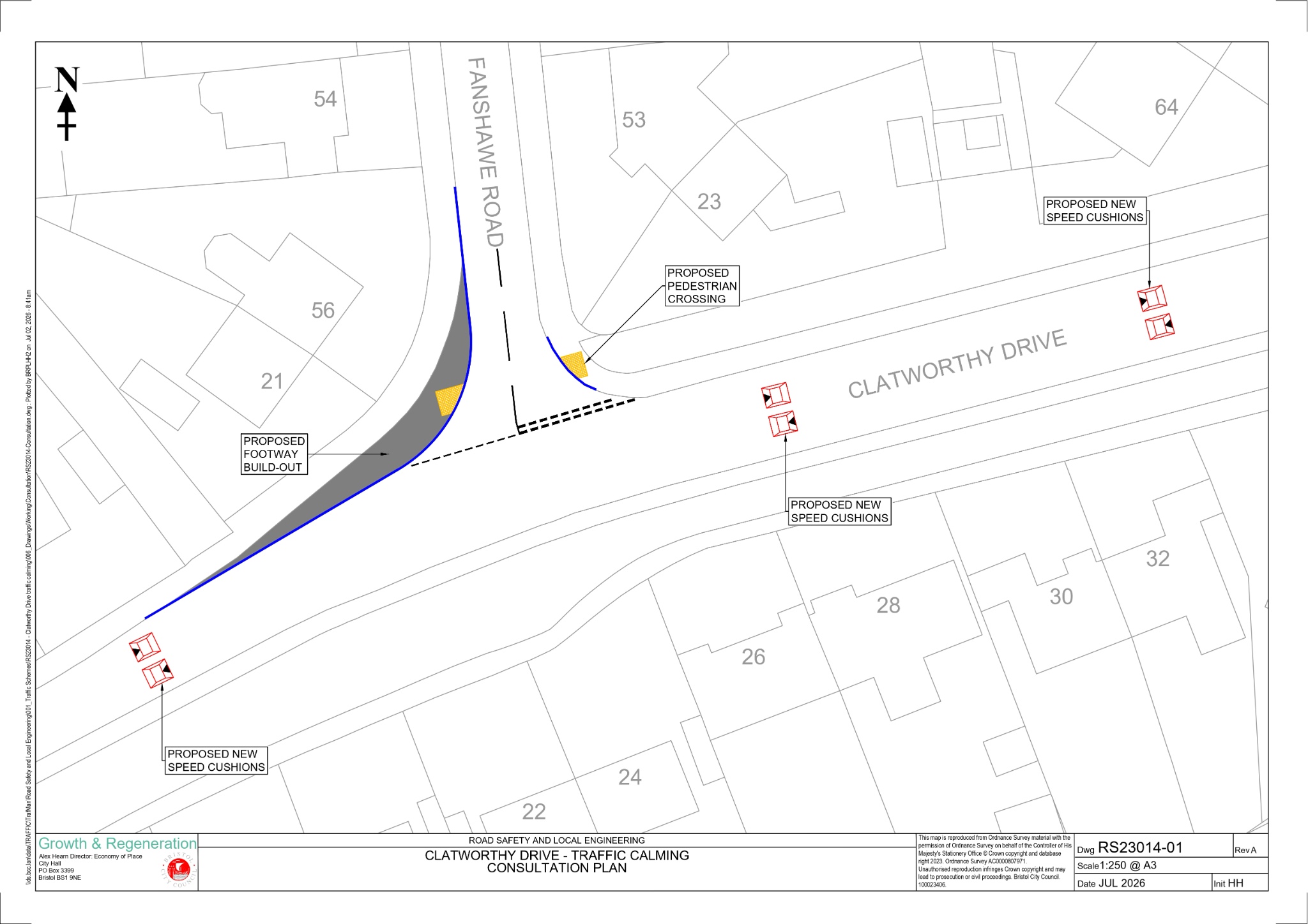 Clatworthy Drive Consultation Plan