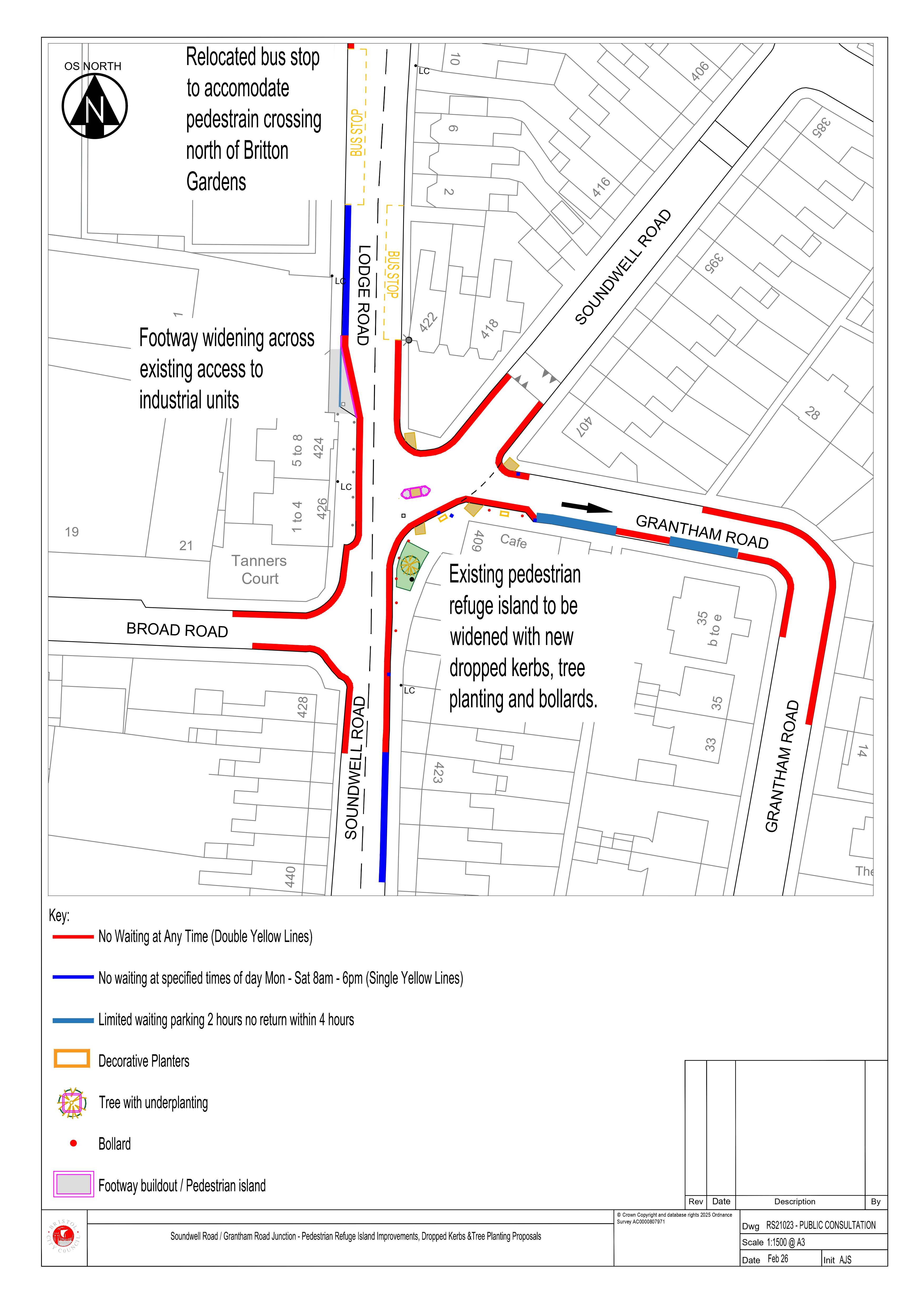 March 26 Consultation Draft Ped island Soundwell Grantham page 0001