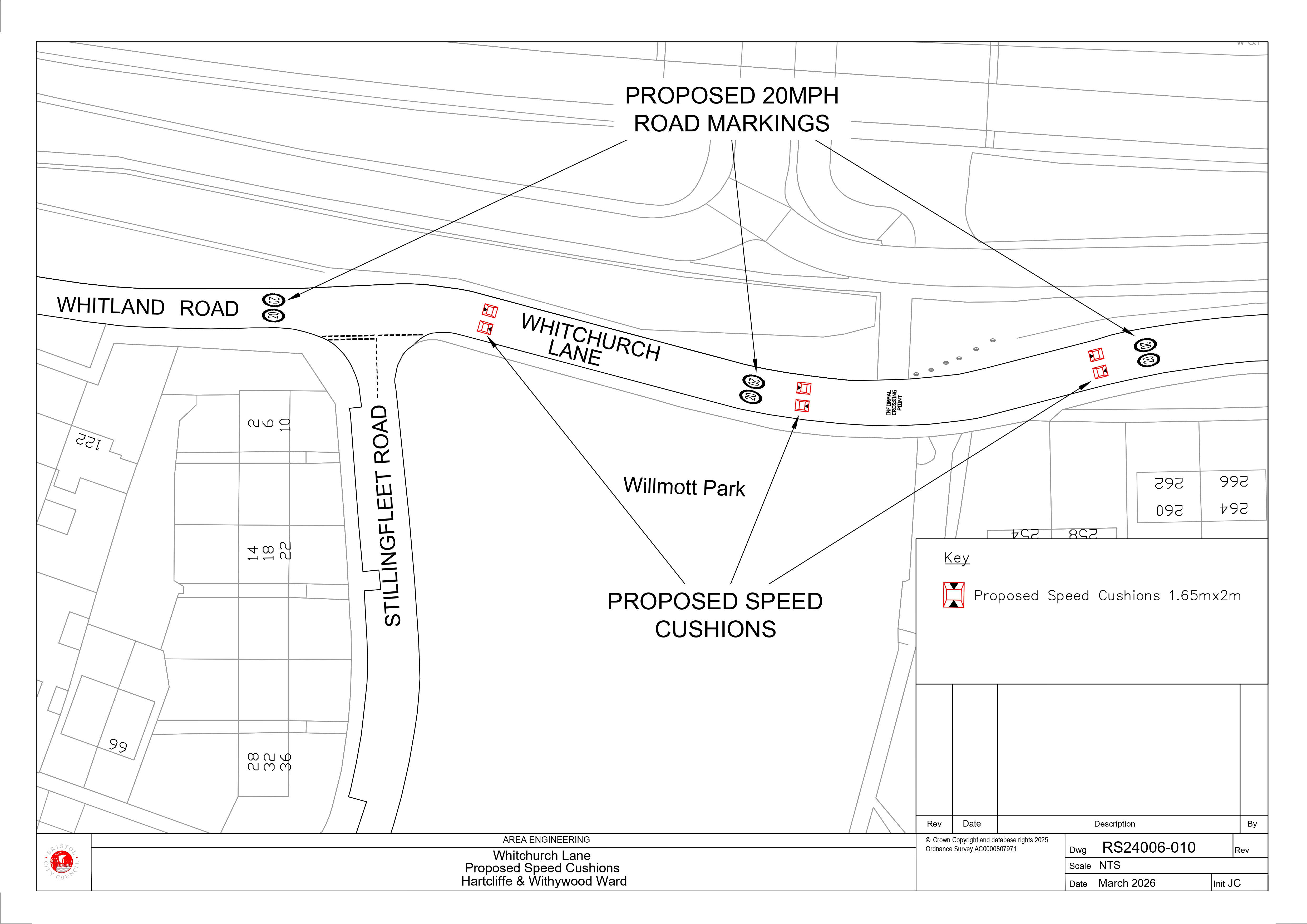 Whitchurch Lane Speed Cushions