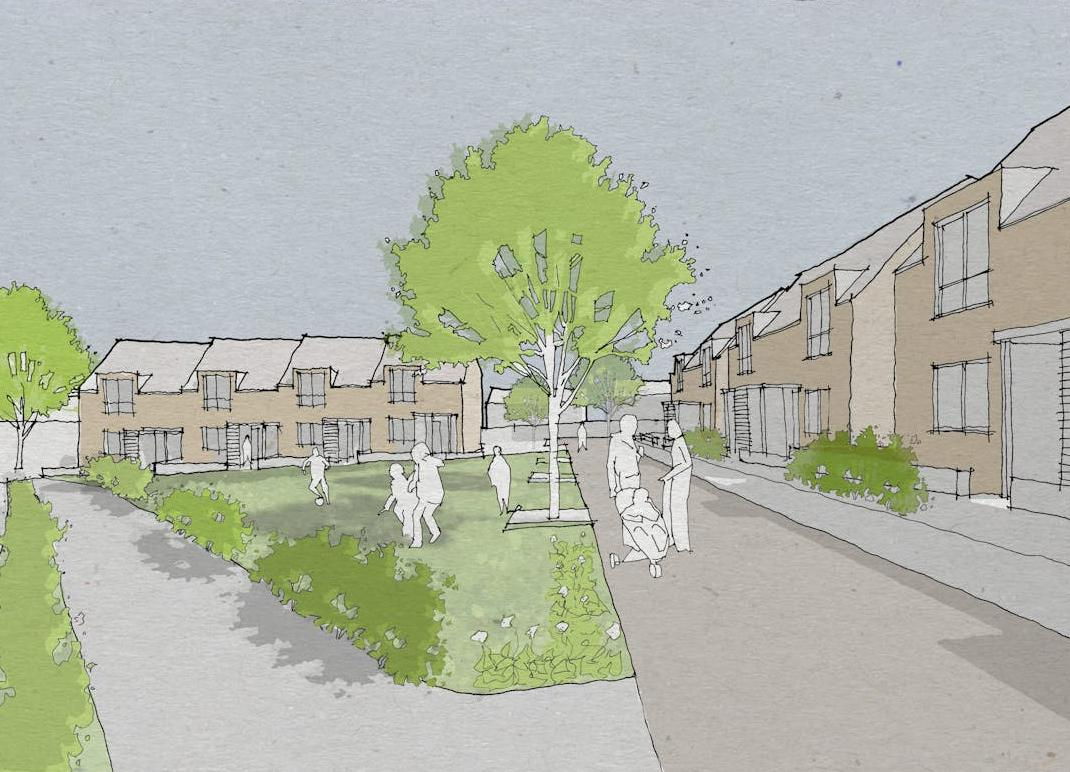 Artist impression of the Redford Crescent development