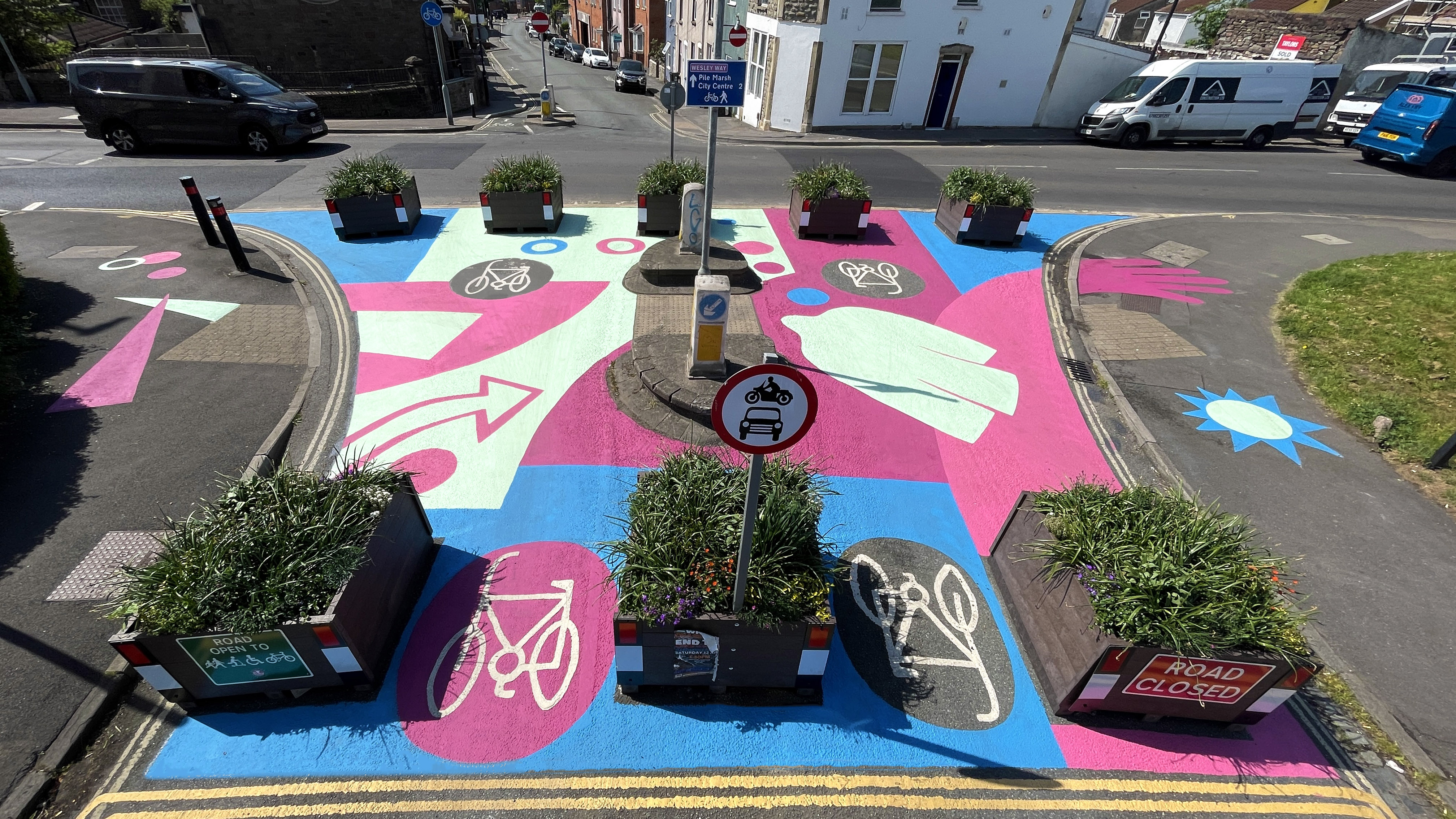 Illustrative image of arts and culture measures that local school children helped design alongside an artist.