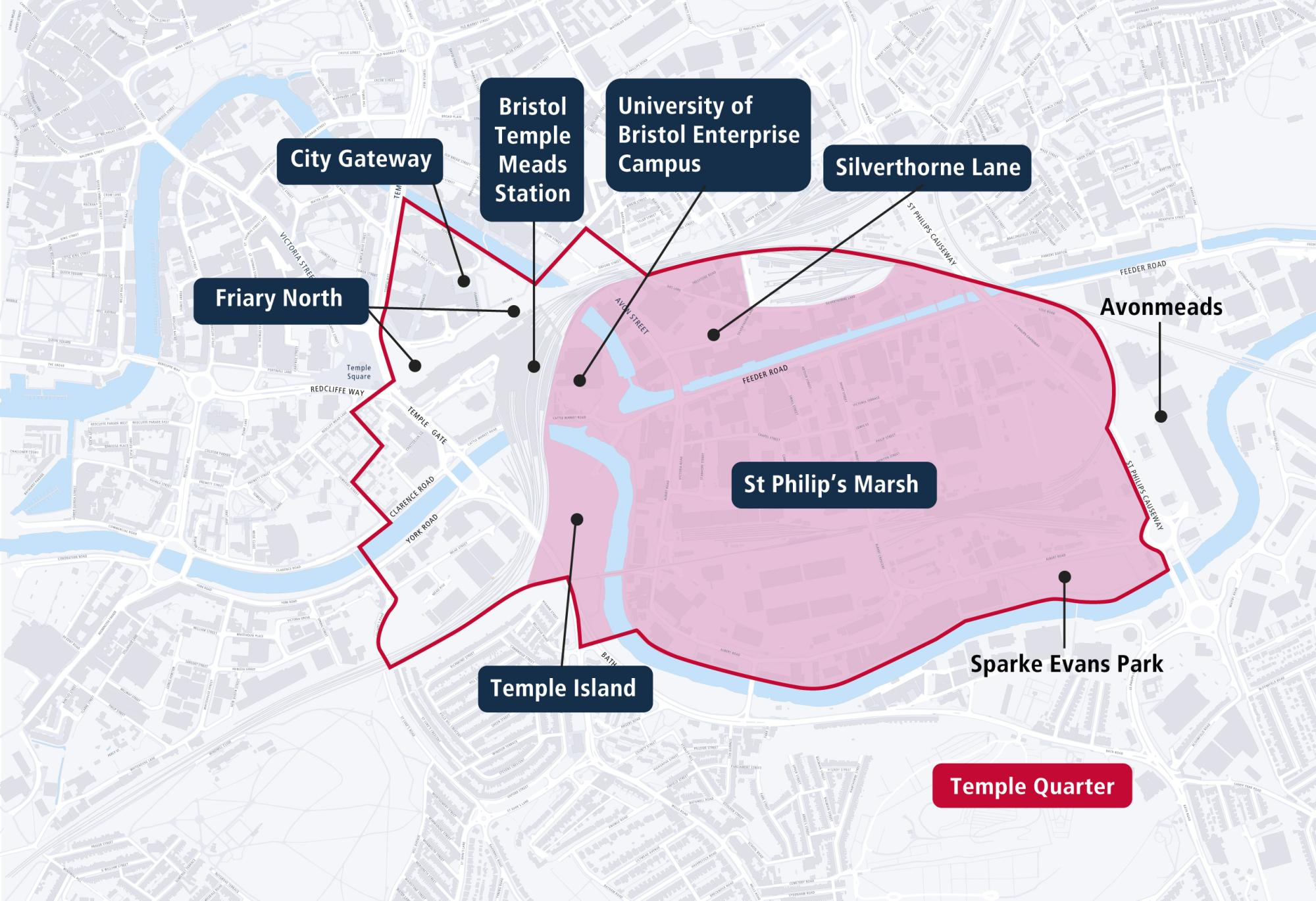 Map of St Philips Marsh