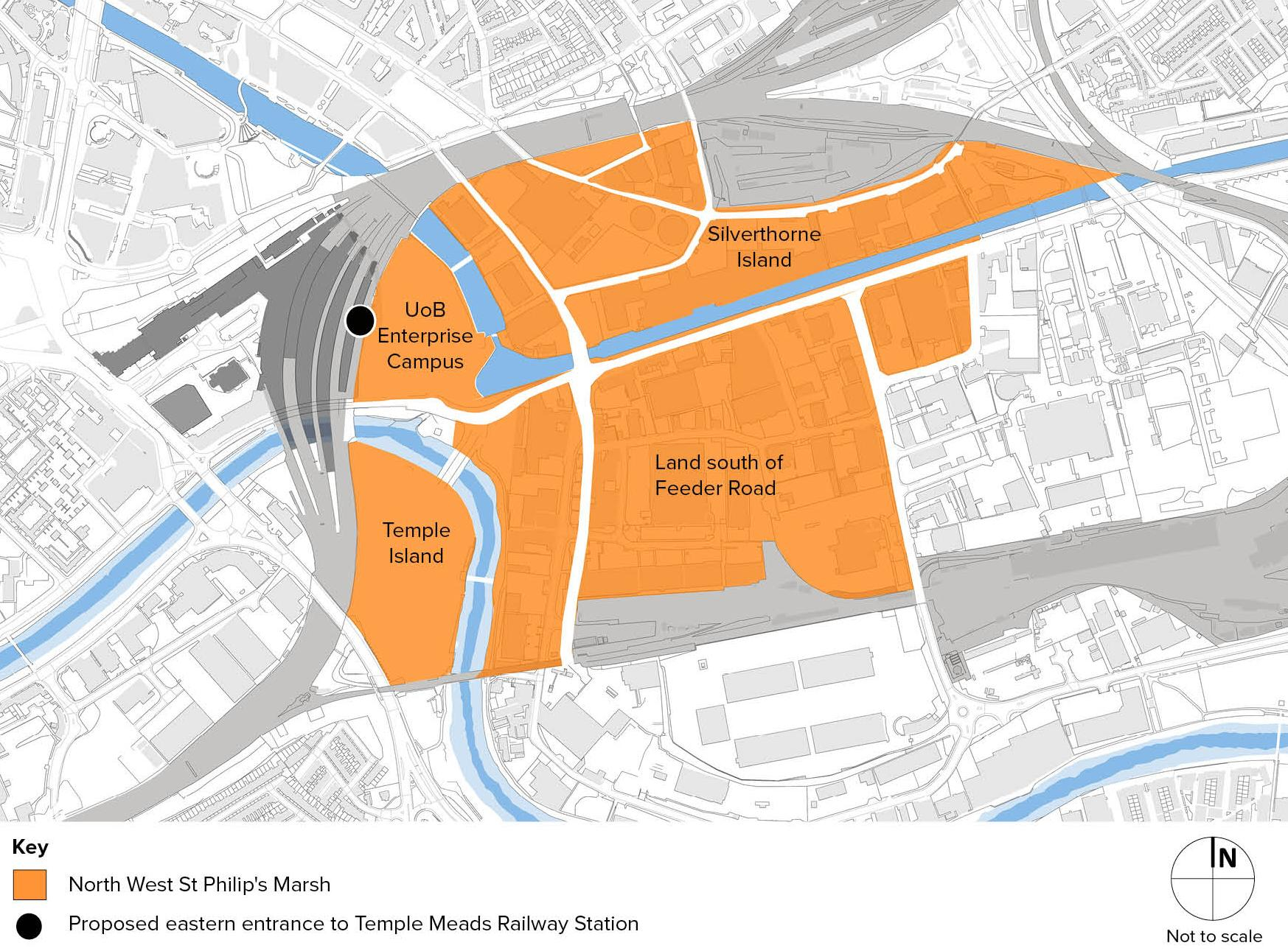 Areas within North West St Philip's Marsh