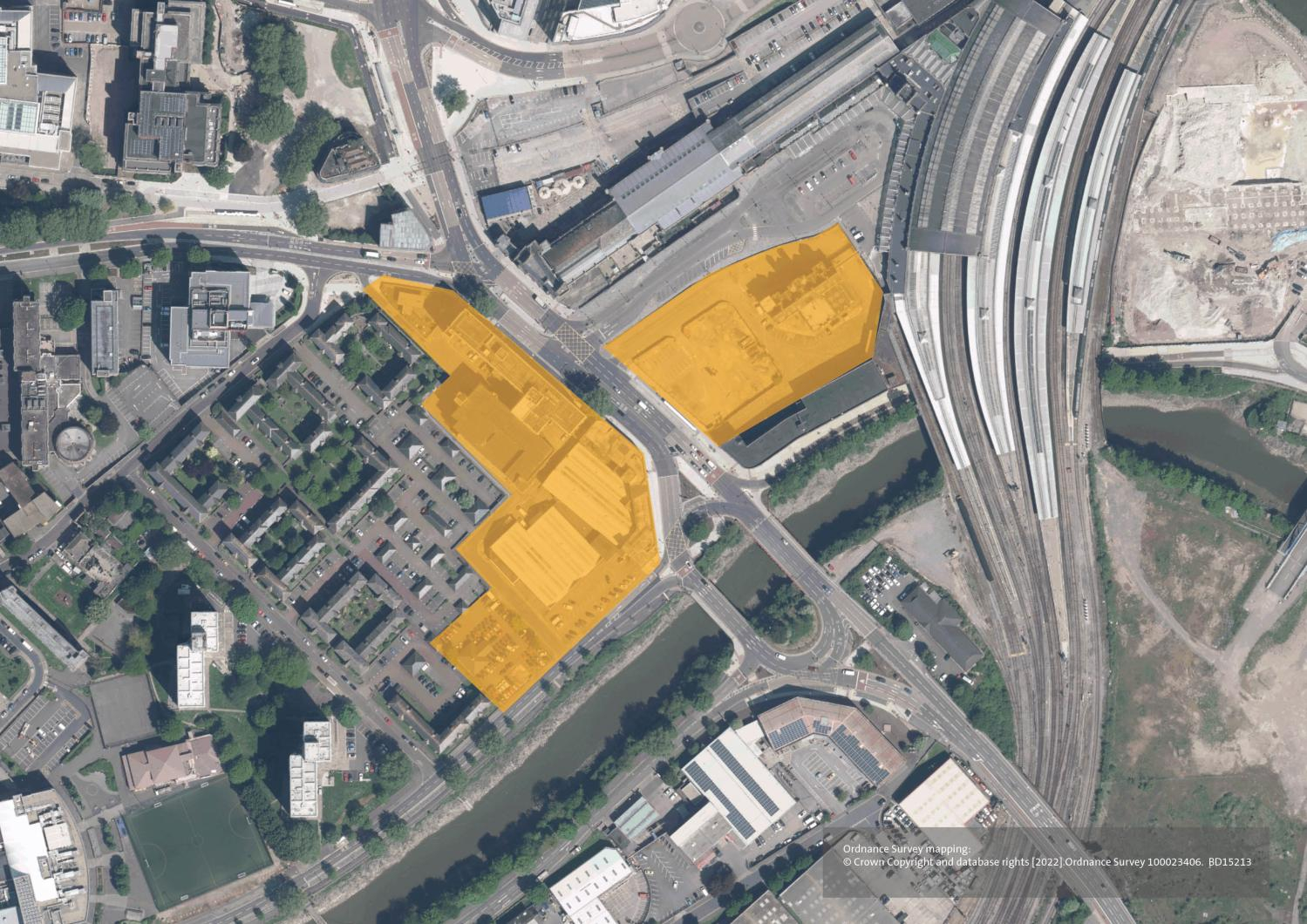 Aerial map of Temple Gate