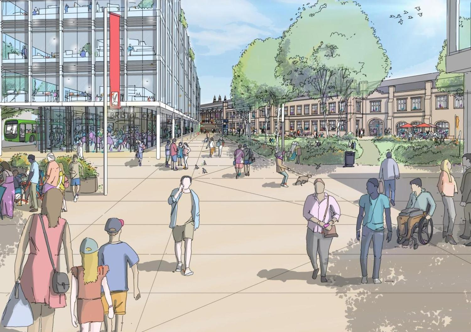 Artist impression of Friary North