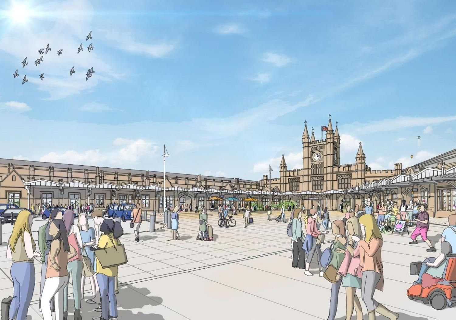 Artist impression of Station Approach