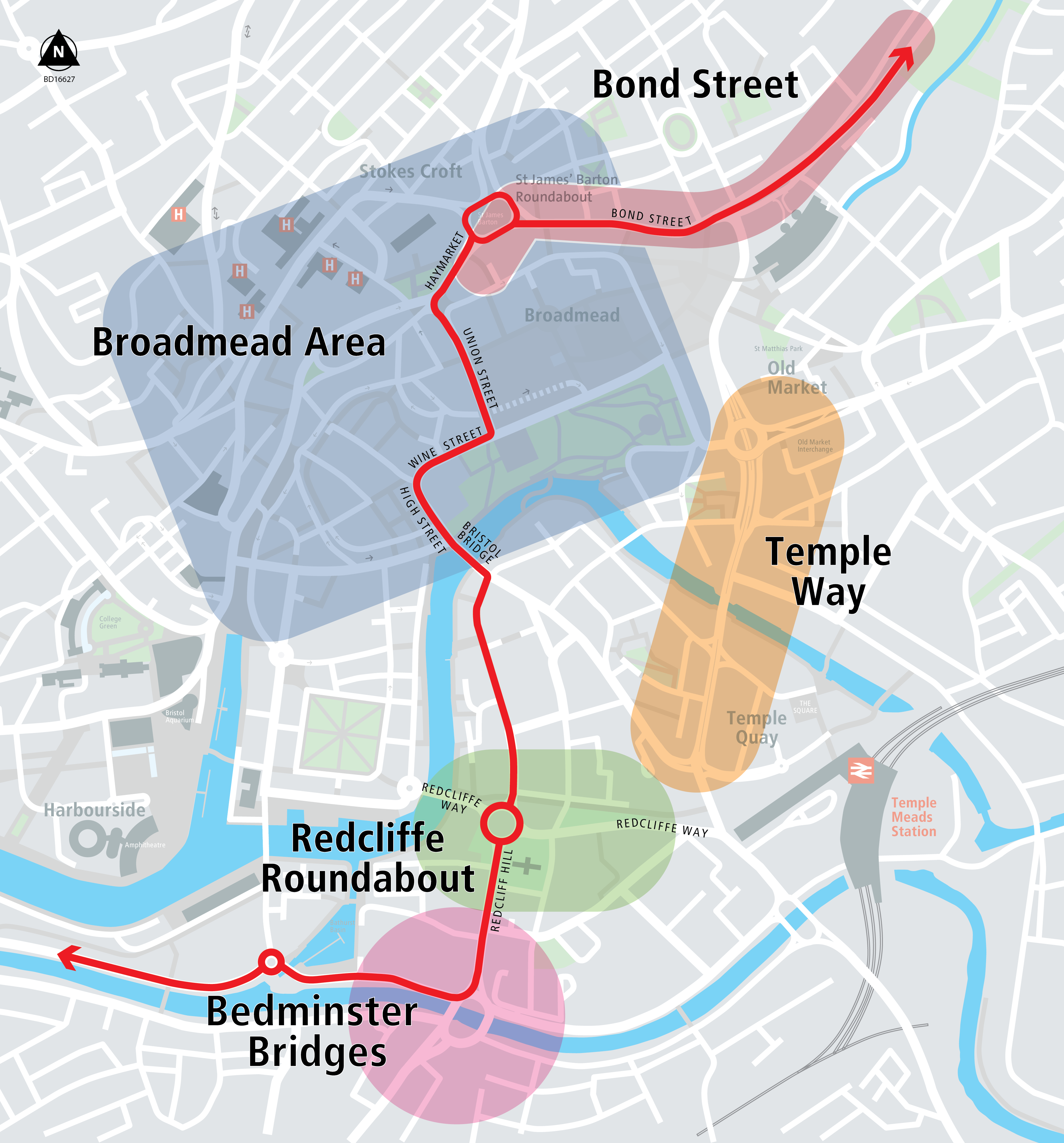 Map of Bristol City Centre