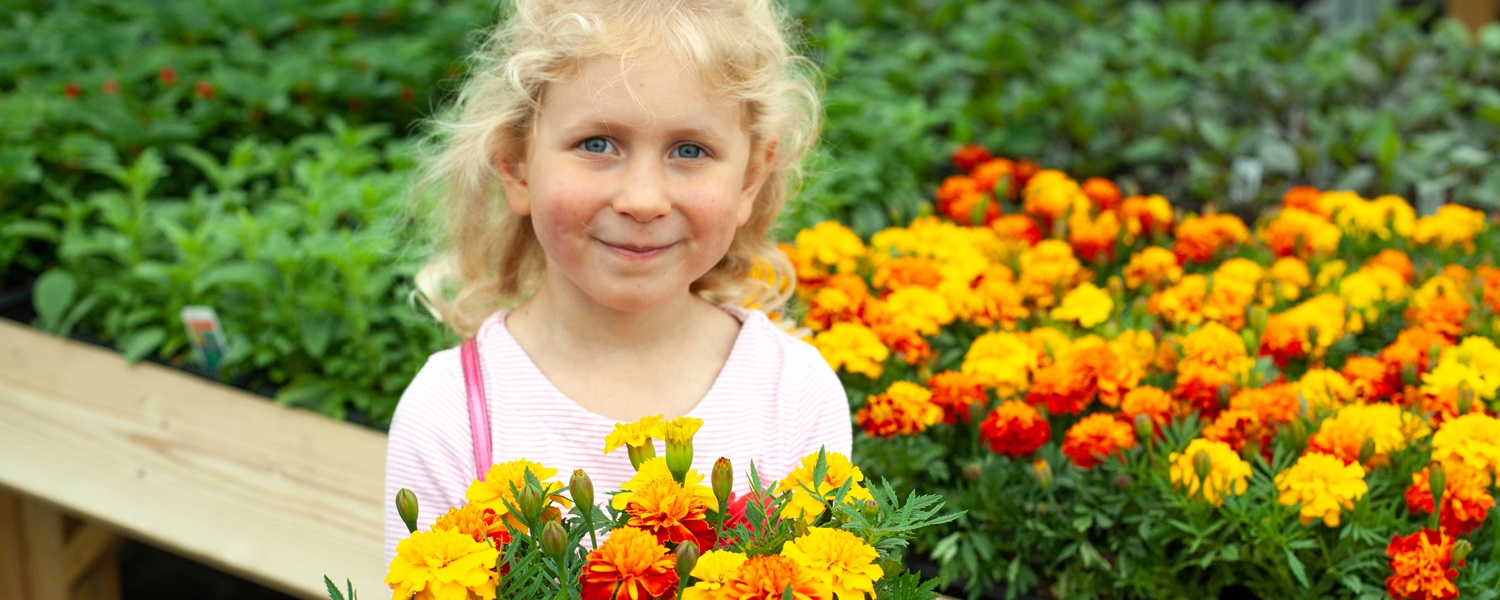 Child at Blaise Plant Nursery