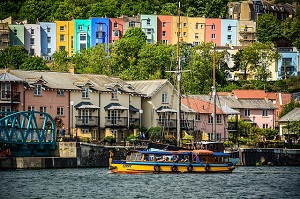 A boat on Bristol harbour