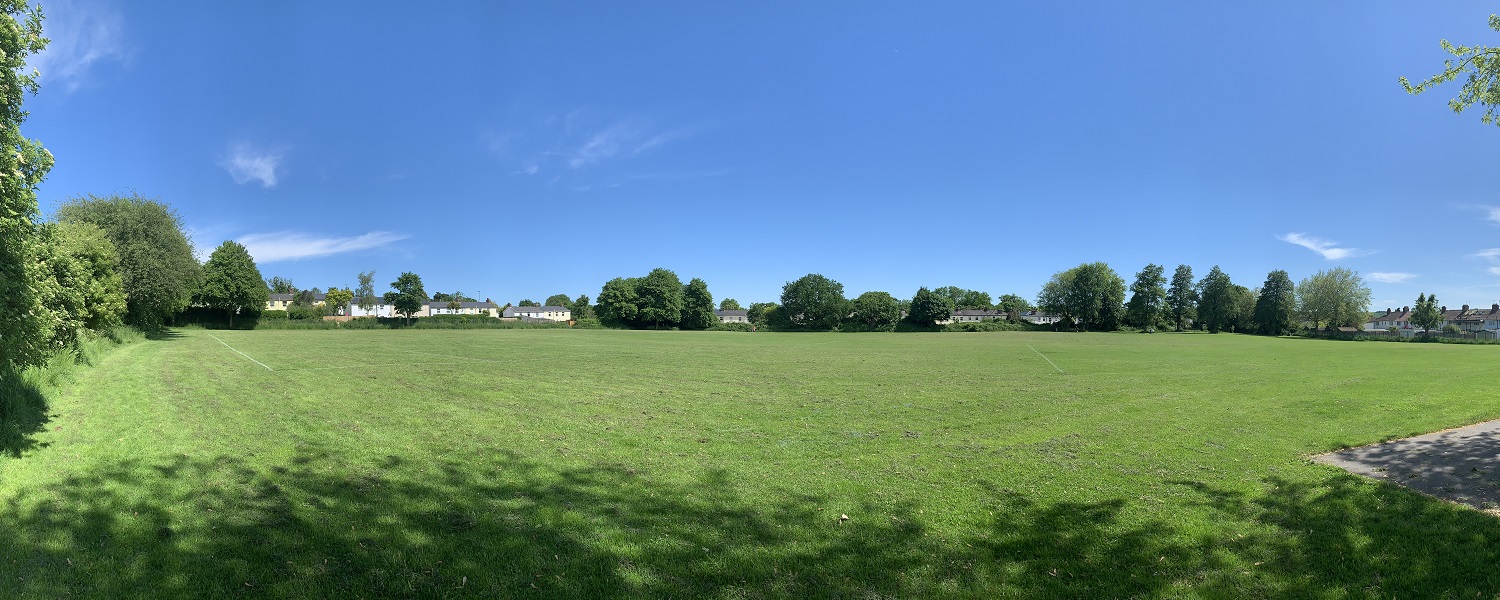 A large park on a sunny day