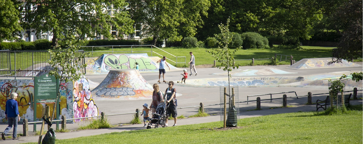 A skate park