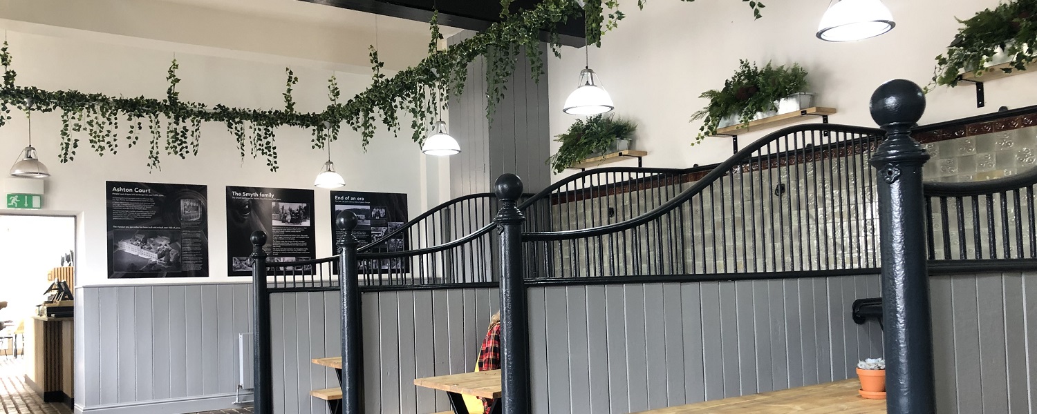 Booths inside the Courtyard Cafe