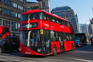 A red bus
