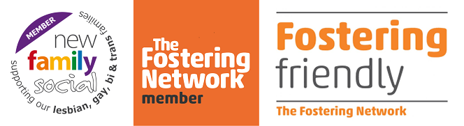 Member, New family social - supporting our lesbian, gay, bi and trans families.  The Fostering Network member. Fostering friendly. The Fostering Network