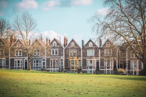 Row of terraced houses in Bristol