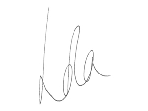 Lola's signature