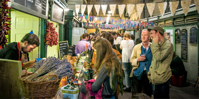 People in a market place