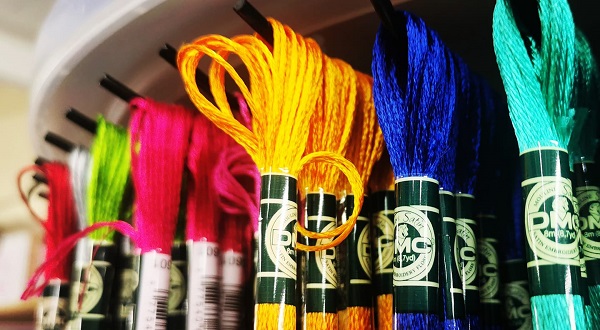 Colourful thread